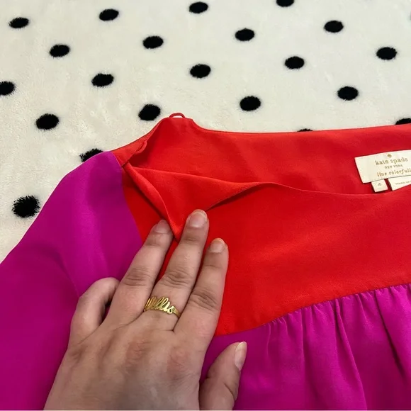 Kate Spade Silk Blouse Size 4 - Picture 4 of 8